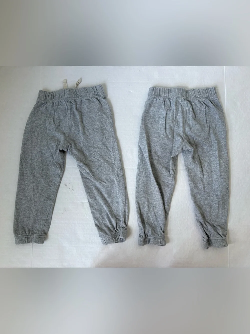 Baby Gap Set 2 Gray Joggers Pants Sz 3 Yrs Toddler Boy Cotton Pull On Basics